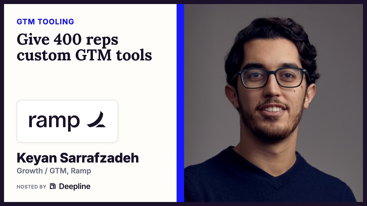 Keyan Sarrafzadeh of Ramp: Give 400 reps custom GTM tools.